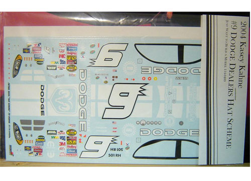 # 9 Dodge Hat Scheme Kasey Kahne 2004 JWTBM
